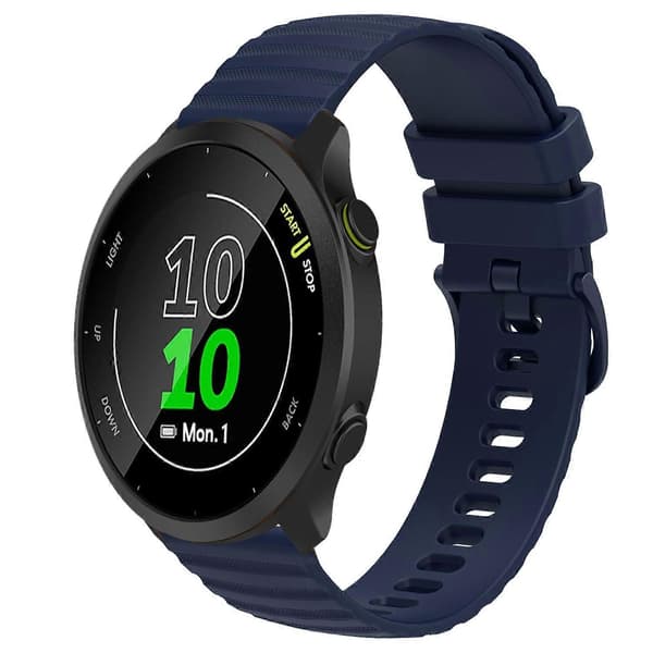 Silikonarmband för Garmin Forerunner 158-lingling} Navy Blue