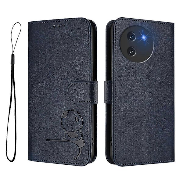 Panda RFID PU Telefonfodral Kompatibelt med Doogee Note 59 / Note 59 Pro-lingling} Blue