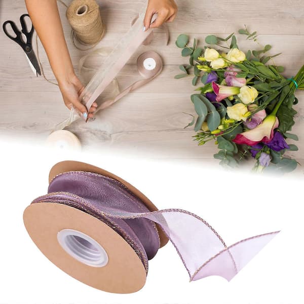 Farmhouse Wired Ribbon Collection for Festive Decor-lingling} 2 Pcs