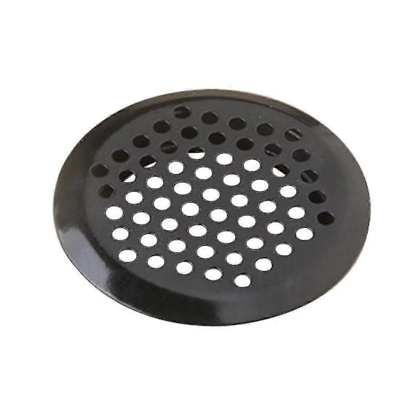 10 sorte cirkulære ventilationsgitre i rustfrit stål, 19-53 mm i diameter, med flade lameller. Flat 19mm