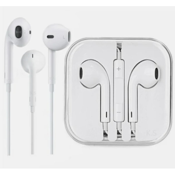 Ny produktkampanj! Högkvalitativa hörlurar med volymkontroll, 3,5 mm för iPhone och mer