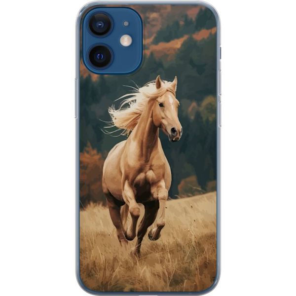 Hestemønstret telefoncover kompatibelt med Apple og iPhone 12 Mobilskal