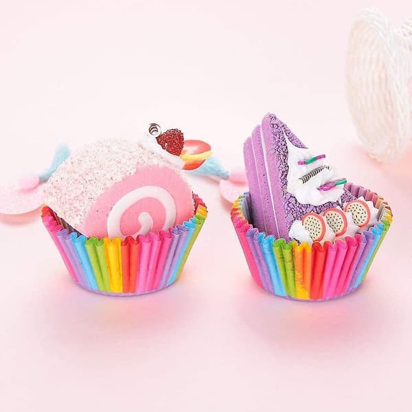 200 Regnbue Cupcakeforme