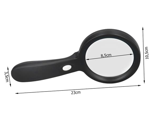 10x forstørrelsesglas med LED-belysning 220