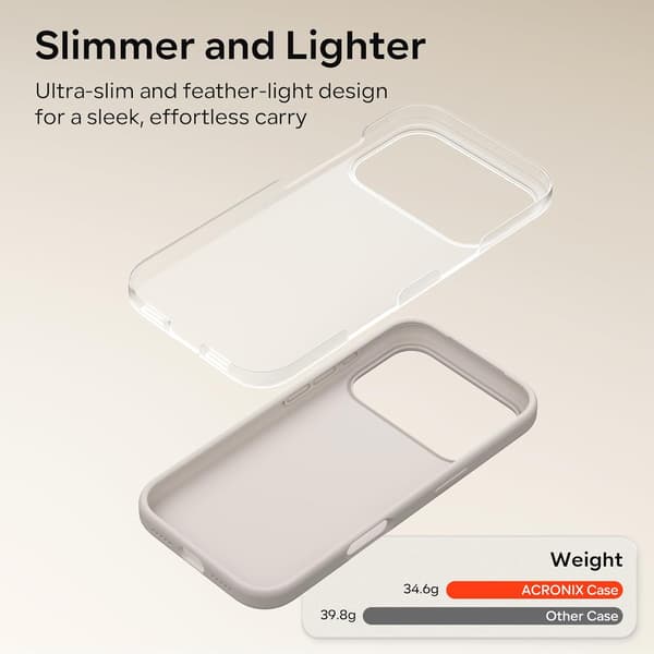 Støtsikkert deksel i flytende silikon kompatibelt med iPhone 17 Pro Max, mykt deksel for fullstendig beskyttelse (lysegrå). Light grey iPhone 17 Pro Max