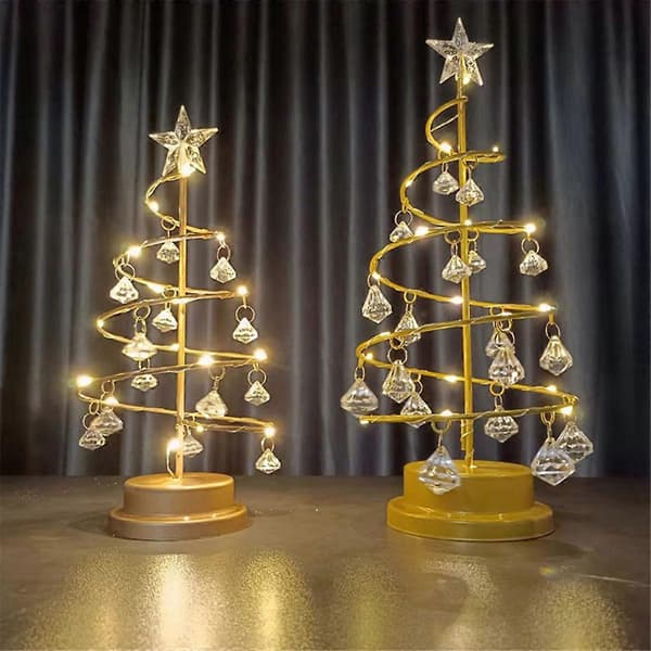 Julemetallkrystall juletrelampe S-lingling}