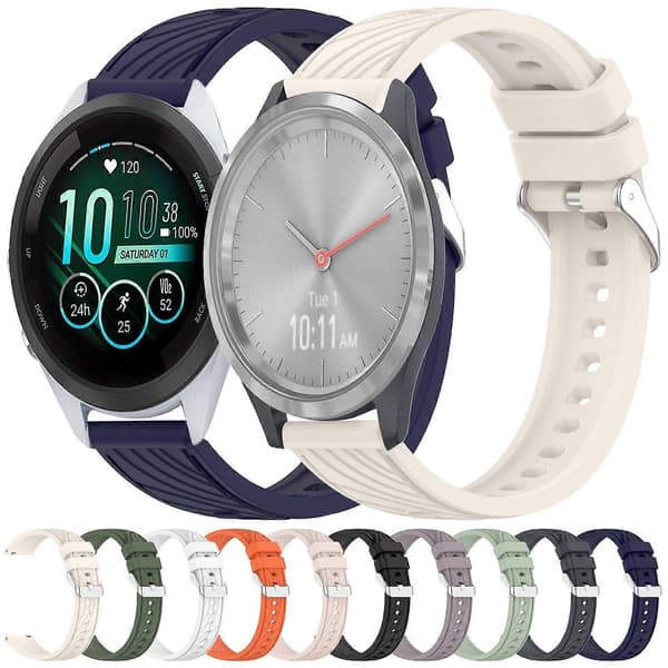Bästsäljande Silikonarmband Kompatibelt med Garmin Forerunner 265S White