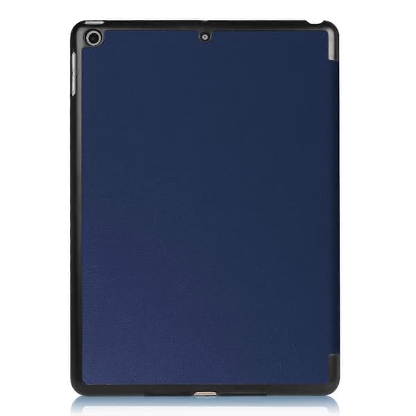 Kompatibel med iPad 9.7 (2018) 9.7 (2017) Tri-Fold Stativ Lett Full Beskyttelse Smart Lær Tablet Case-lingling} Dark blue Dark Blue