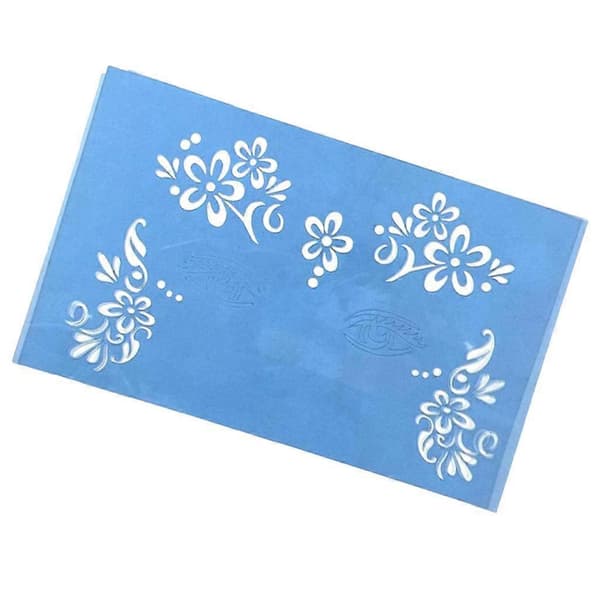 2-5 pak genanvendelige ansigtsmalingsstencils kropsmalingsskabeloner 3-lingling} 4 Pcs