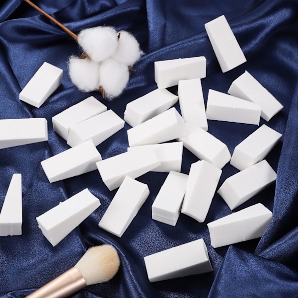 Hot 2025 24 stk. Makeup Svampe, Trekantet Form Latex Frie Svampe til Flydende Makeup
