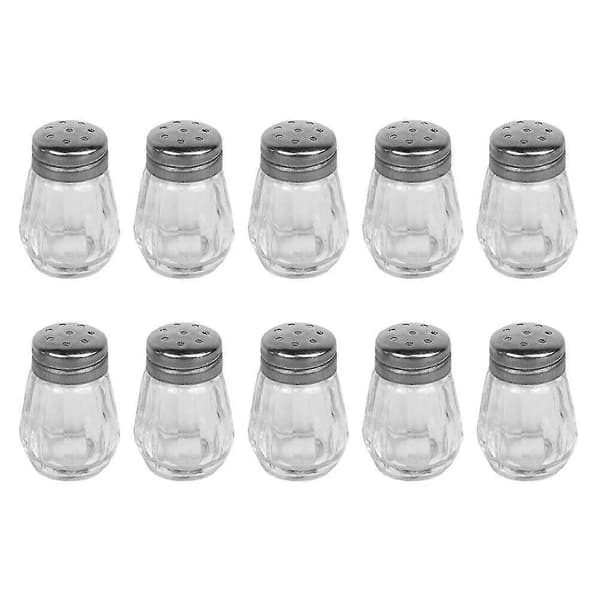 10 Mini Saltkar/Krydderkar/Pepperkar/Barbecue Krydderglass