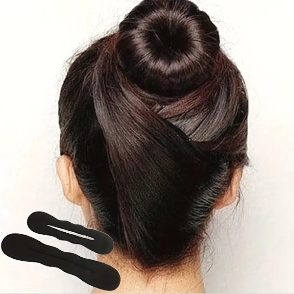 Heta 2025 2st Magic Foam Donut Twister Hår Magic Bun Creator Foam Bun Styler Håraccessoarer för kvinnor