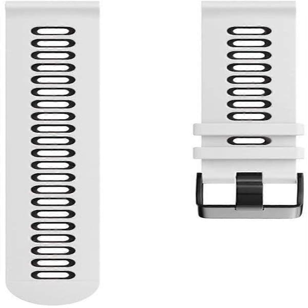Kompatibel med Garmin Forerunner 245 Silikone Urrem - lingling} White Black