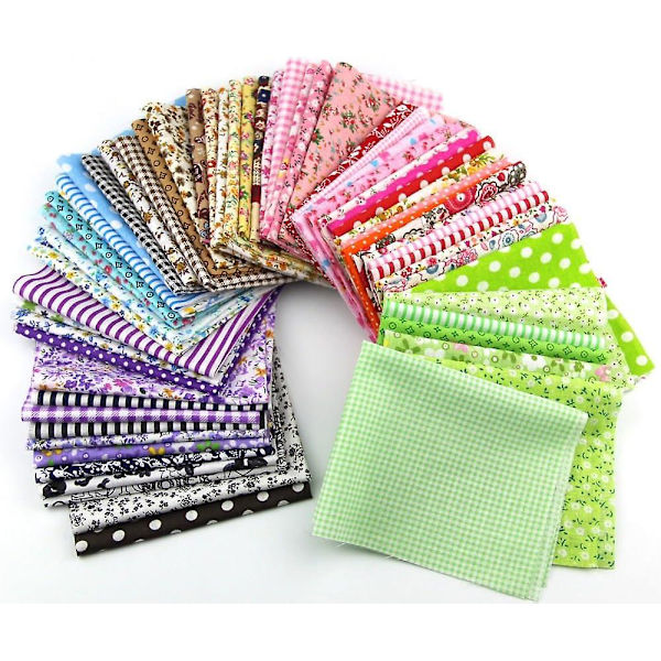 Heta Tyglappar Patchwork Hantverk Bomullsmaterial Paket