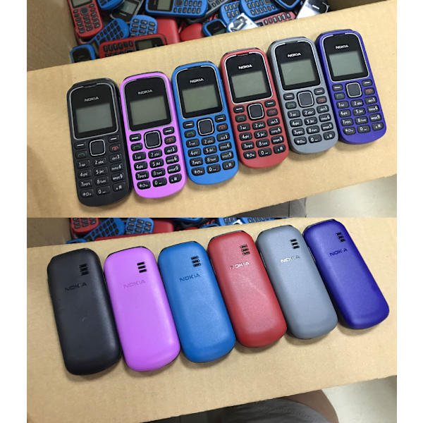 Mobiltelefoner för seniorer, med stora knappar, stöder dubbla SIM-kort. light blue