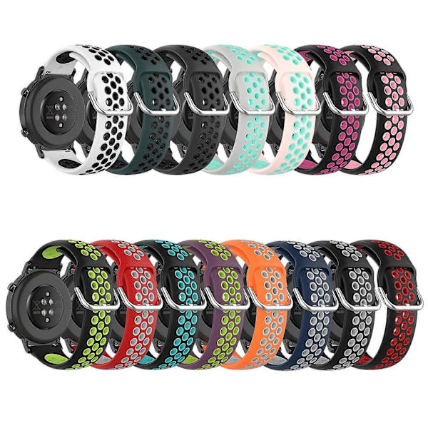 Silikone Urrem Til Garmin Forerunner 645-lingling} White Black