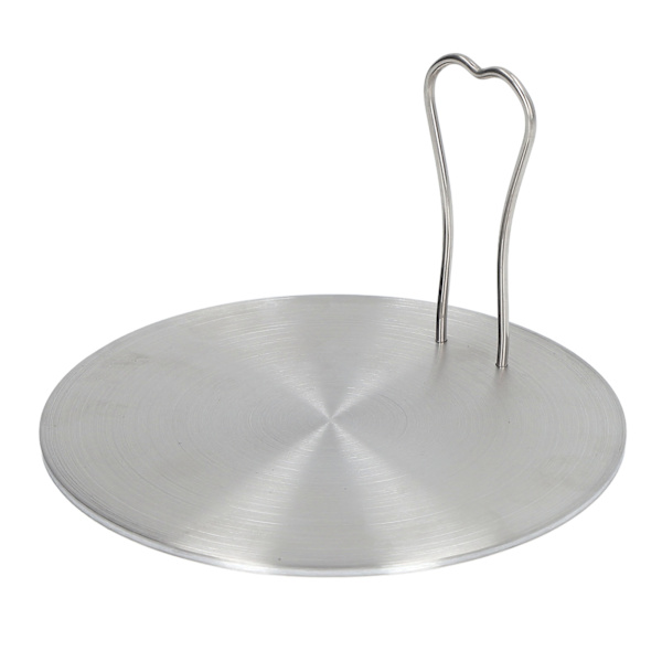 Induktionskogeplade-diffuseradapter i rustfrit stål til hjemmekøkken, størrelse 16 (15,5 cm / 6,1 tommer).