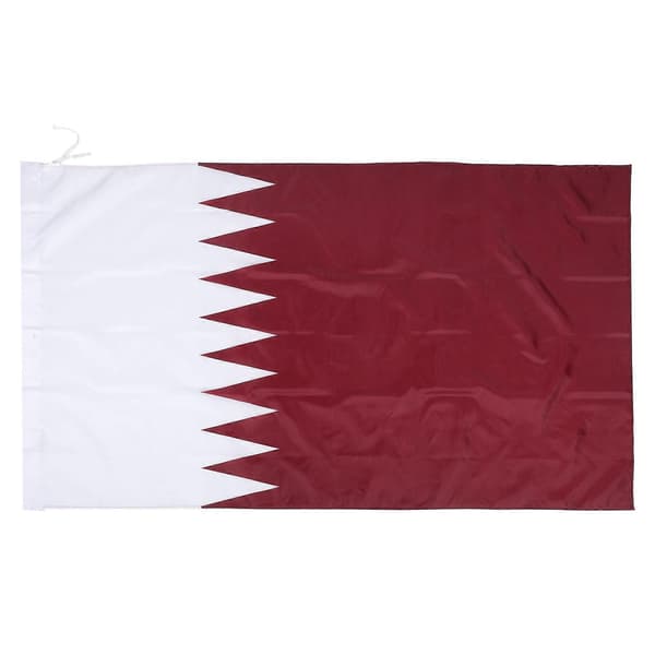 Qatar Vimpel Flagga 150x90cm Polyester för Festivaler 1-pack-lingling} Multi 150x90cm