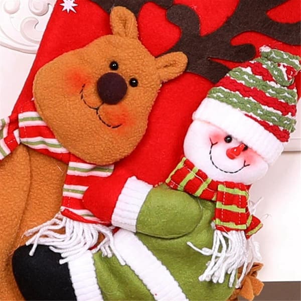 Julstrumpor Jultomte Strumpa Julgransprydnader Barnpresenter Väsak Eldstad Hängande Familj Deco-lingling} As Shown