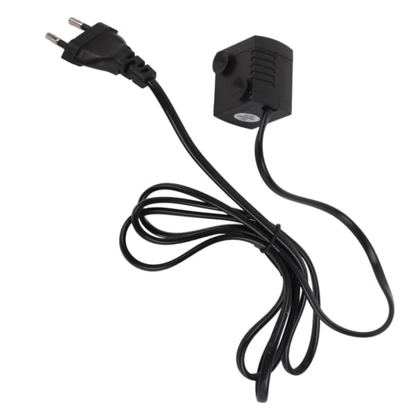 Mini submersible pump, adjustable, quiet, IPX8 waterproof, with suction cup, suitable for aquariums, 220-240V.