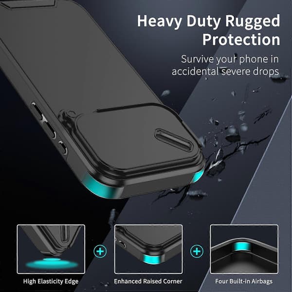 TPU + PC Telefon Cover - lingling} Black iPhone 17 Pro