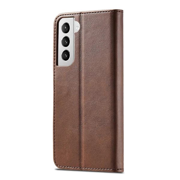 Mobilskal Kompatibelt med Samsung Galaxy S21 4G 5G PU Läder o4k Plånbok Vikbart Ställfodral - C-lingling Multicolor Coffee