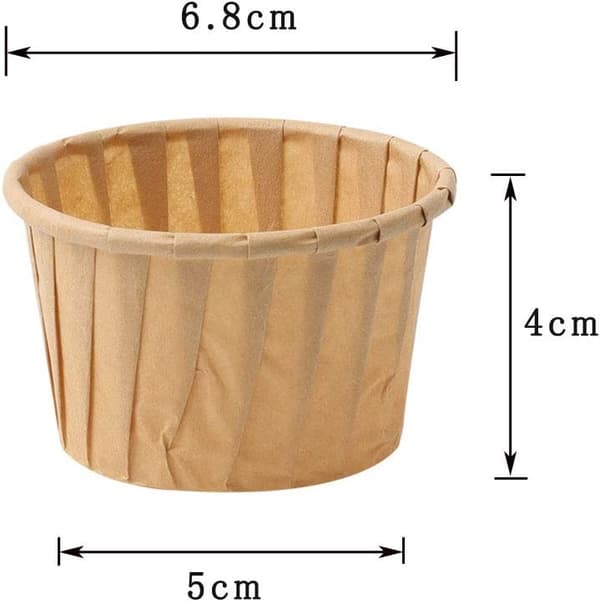 50 engangskopkageforme, bageforme, muffinforme