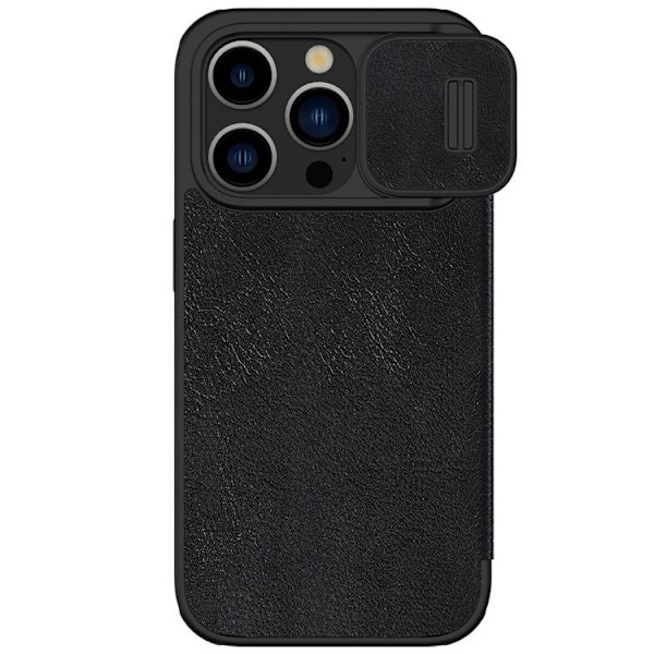 Nillkin iPhone 15 Pro Plånboksfodral Qin Pro Läder - Svart 75