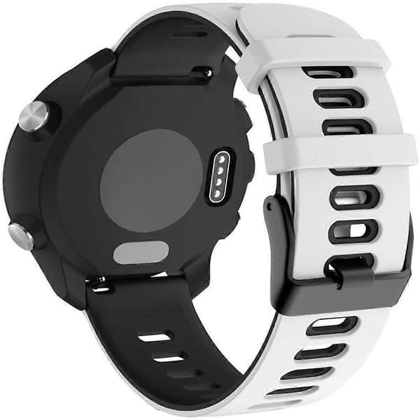 Kompatibel med Garmin Forerunner 245 Silikone Urrem - lingling} White Black