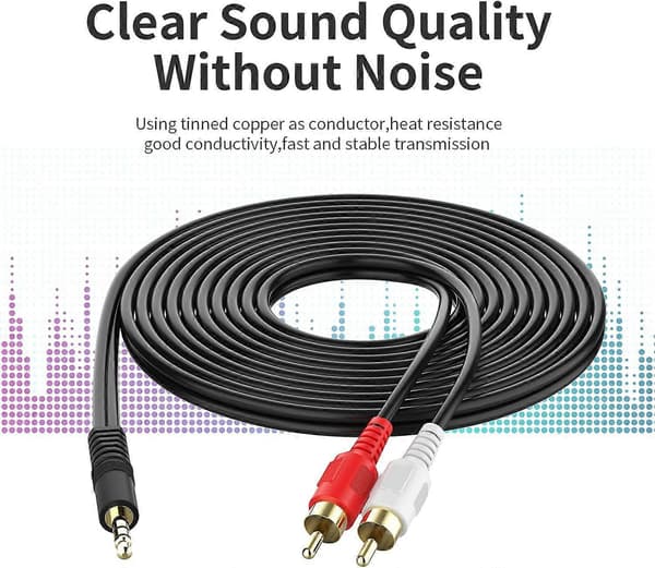 3,5 mm til RCA-kabel 30 meter 3,5 mm TRS han til 2RCA han stereo Y-splitter -lingling}
