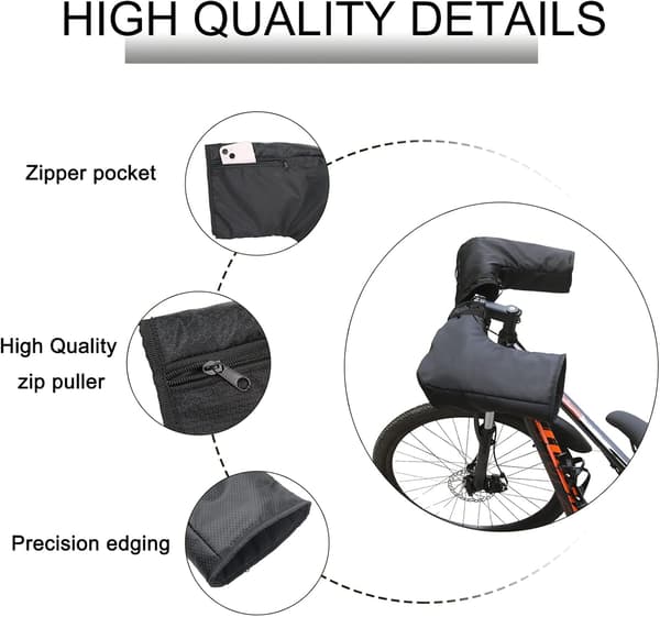 Waterproof cycling gloves, warm cycling gloves suitable for extremely cold weather.