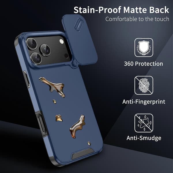TPU + PC Telefonfodral Kompatibelt med iPhone 17 Pro-lingling} Blue iPhone 17 Pro Max