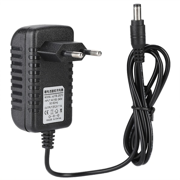 Ny produktkampanj! Högkvalitativ 25.2V/1A Snabbladdare Li-ion Laddaradapter 100-240V Ingång Flerskiktsskydd