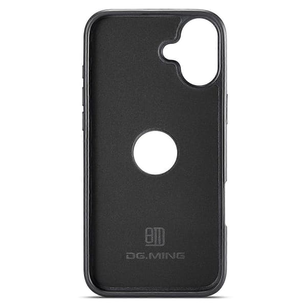 Kompatibel med iPhone 16 Plus Skal Anti-Fall Läderbelagd PC+TPU Telefon Baksida - lingling} Multicolor Coffee