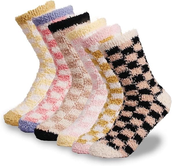 Fleece sokker til kvinder, varme og bløde fleece hjemmesko, komfortable vintersokker til søvn