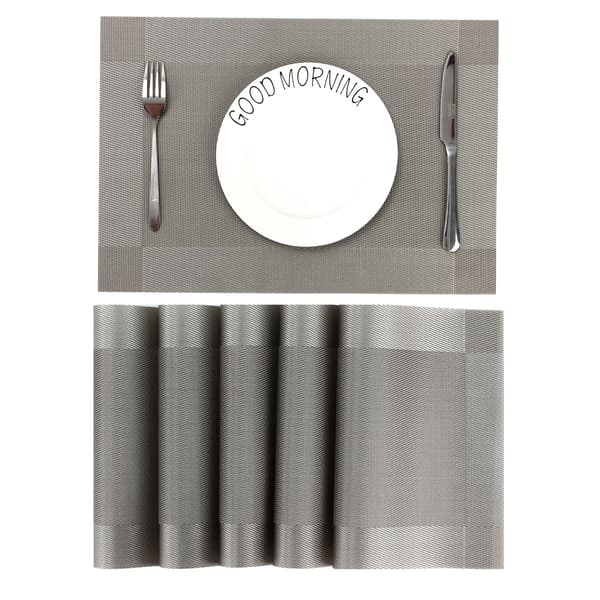 Brikker, 6-pakning, vaskbare, flekkbestandige. grey