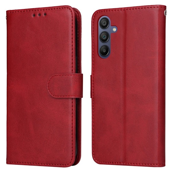 Hot 2025 Samsung A16 PU Læder Wallet Case - Flere Farver Red Röd