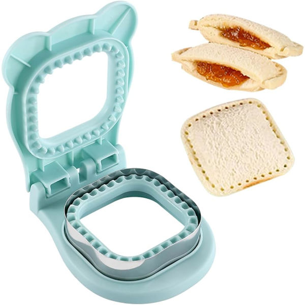 Firkantet sandwichkutter og forsegler (blå)