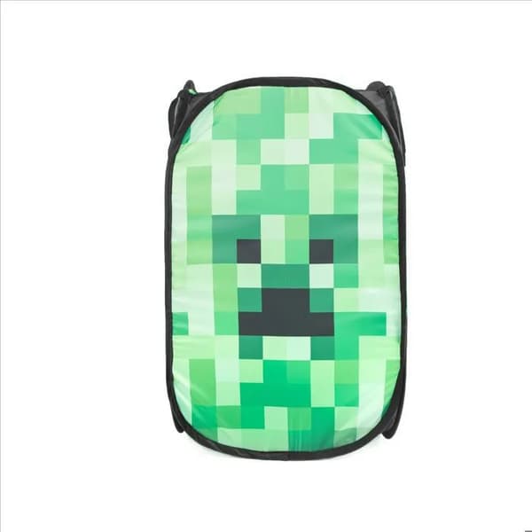 Minecraft Creeper Udtrækskurv - 36x36x58 cm (H) - 100% Polyester