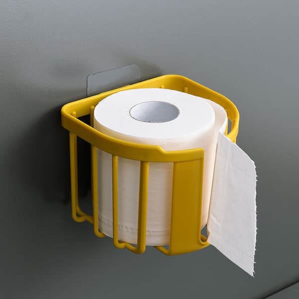 Vægmonteret tissueholder, toiletpapirskuffe, fri perforeret hylde, tissueboks