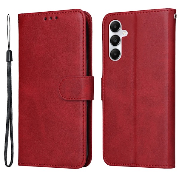 Hot 2025 Samsung A05s 4G PU Læder Wallet Case - Flere Farver Red Röd