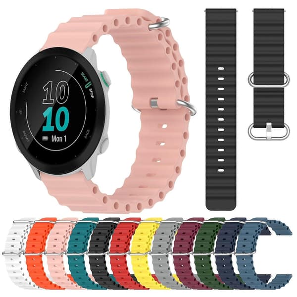 Silikoninen kellon ranneke Garmin Forerunner 55 -linglingille} Army Green