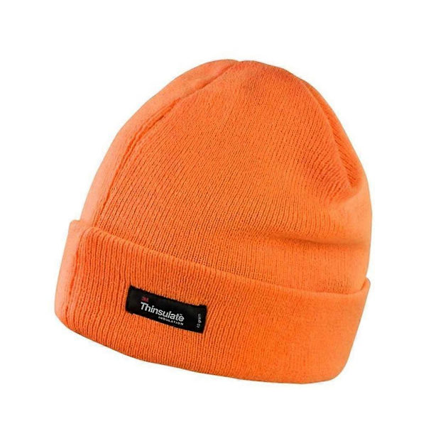 Thinsulate Vinterhue - lingling} Fluorescent Orange One Size