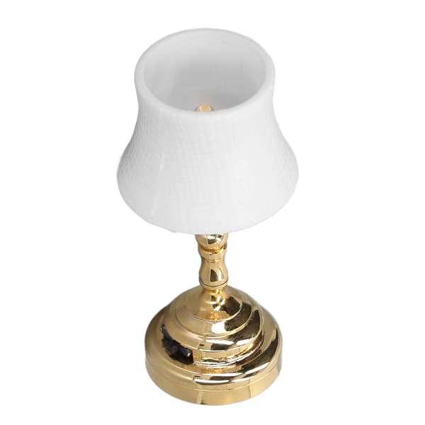 1/12 Scale Modern Dollhouse Table Lamp Mini Desk Lamp Decoration