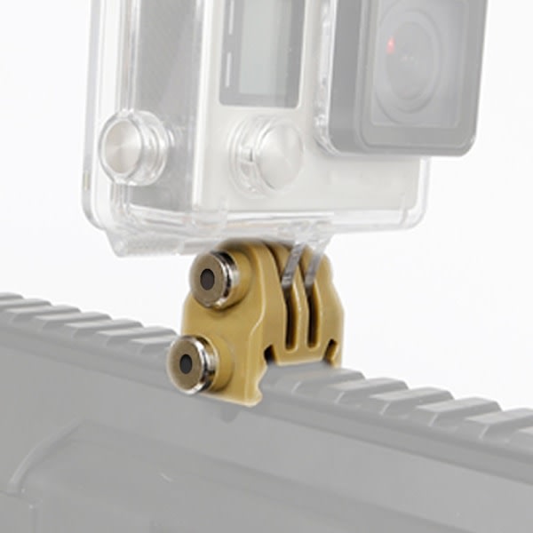Rail Mount Adapter Action Camera Fixing Adapter Svart