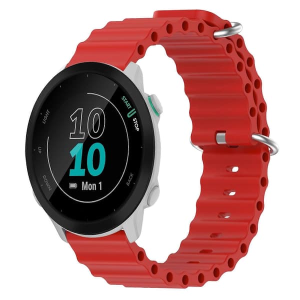 Silikonklokkereim for Garmin Forerunner 55-lingling} Red