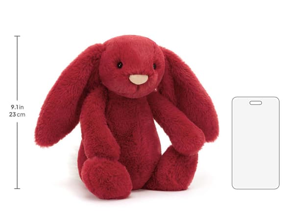 Sjenert og luksuriøs kanin Scarlett kosedyr, medium 31 cm
