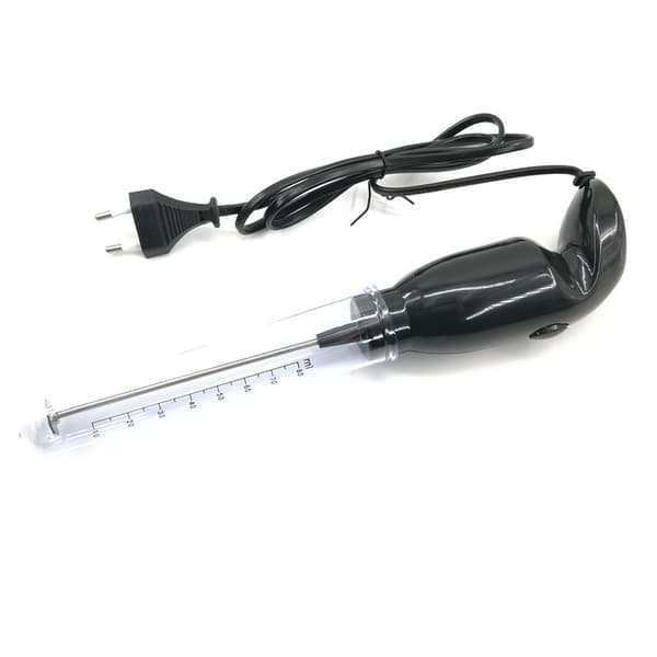 Gresk Milkshake Elektrisk Håndblender, Kraftig 25W Turbin Melkeskummer, 15cm Blender, Svart black