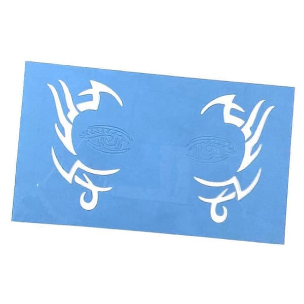 2-5-pack Återanvändbara Ansiktsmålningsschabloner Kroppsmålningsmall 4-lingling} 3 Pcs
