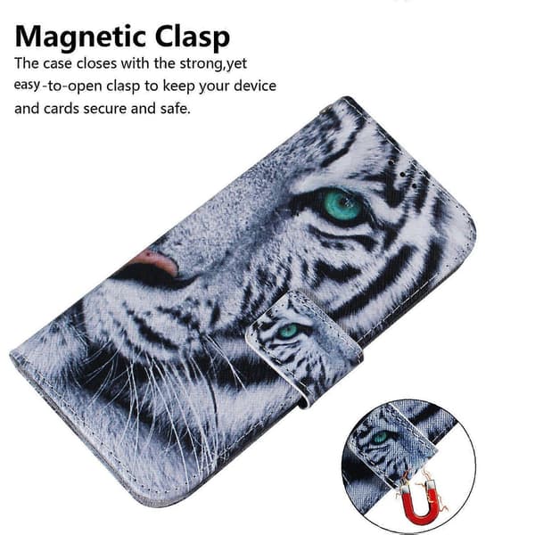 Kompatibel med iPhone 17 Pro Plånboksfodral Mönstertryck Läder Telefonskal-lingling} Multicolor Tiger